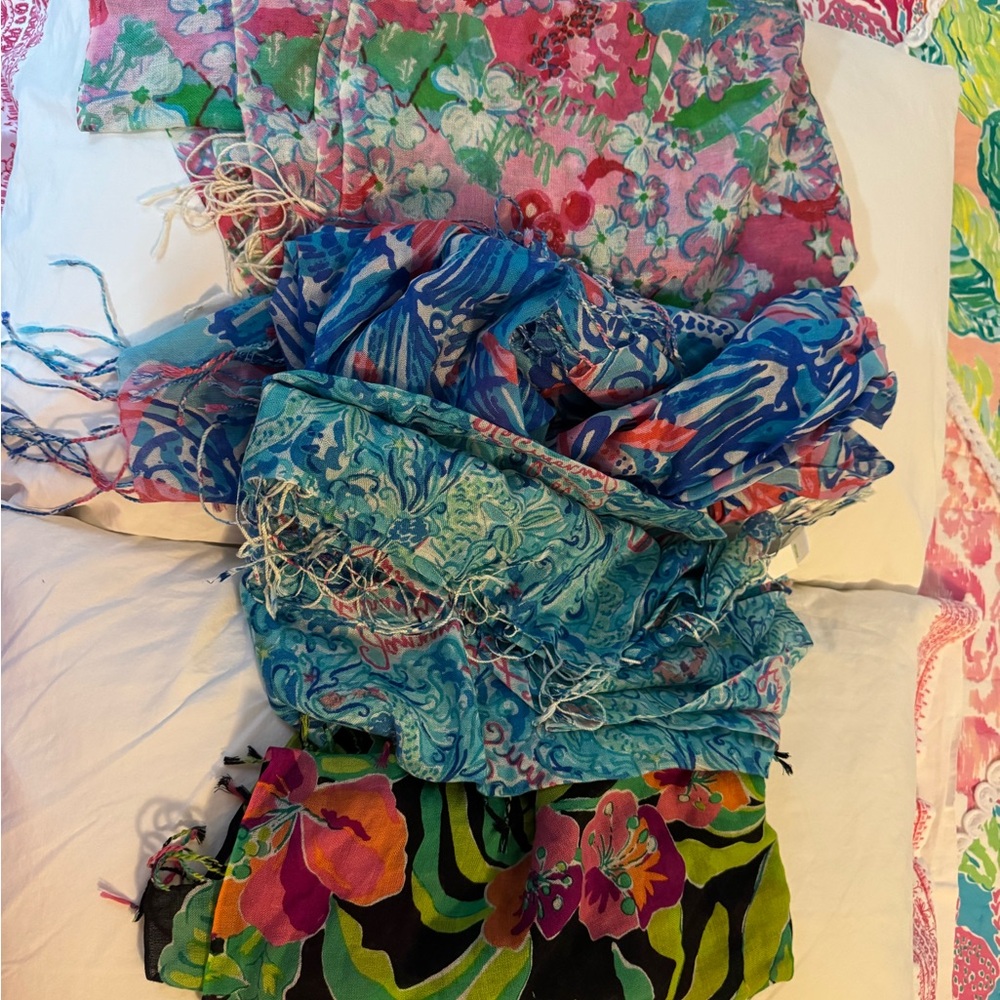 Vibrant Floral Scarf Collection